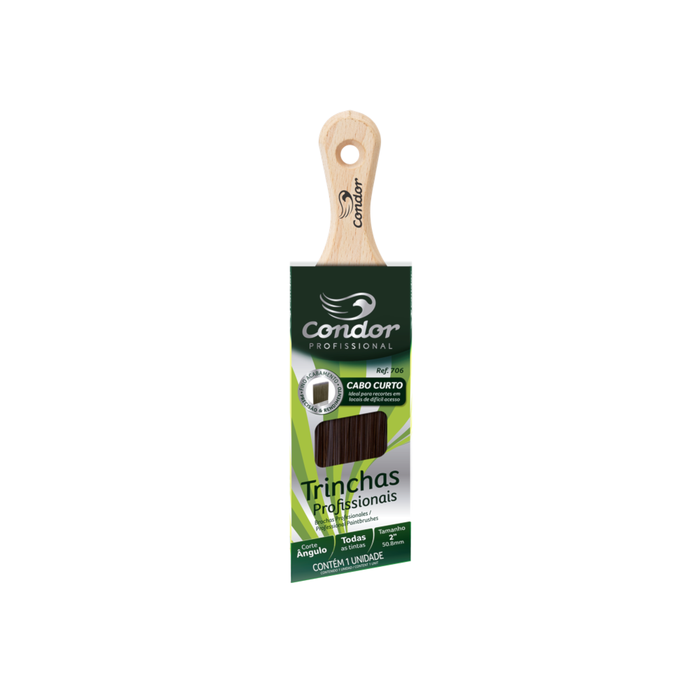 Trincha Angular Cabo Curto 706 2 Condor - Normatel