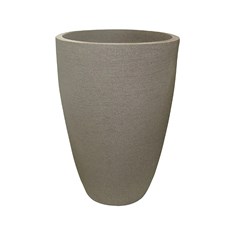 Vaso Plástico Cone Moderno 44x30cm Mármore Japi