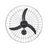 Ventilador Oscilante de Parede Premium 3 pás 60cm Preto Bivolt