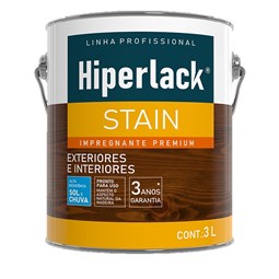 Verniz Hiperlack Stain Natural 3,0 Litros Hidracor